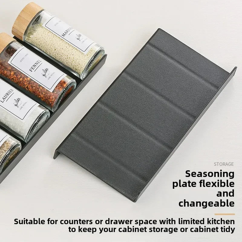 Drawer Organizer – Adjustable Spice Rack for Seasoning Bottles