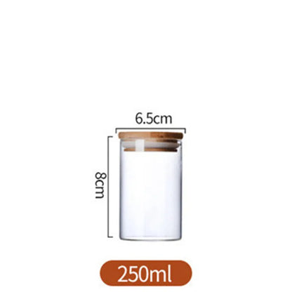 Glass Kitchen Jar with Bamboo Lid – Elegant and Natural Storage