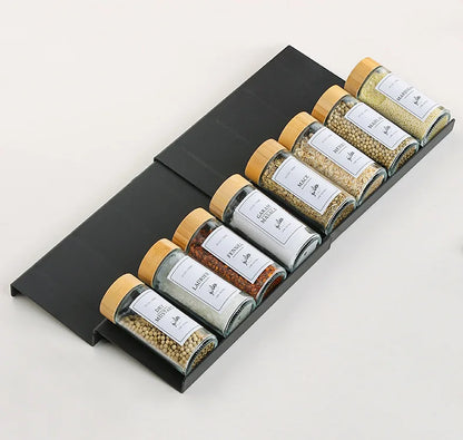 Drawer Organizer – Adjustable Spice Rack for Seasoning Bottles