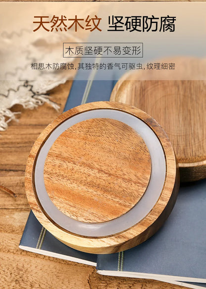 Glass Airtight Canister with Dark Wood Lid – Elegant & Versatile Storage